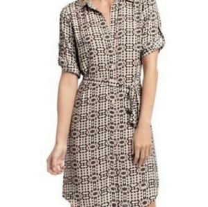 CAbi colony club polyester shirt dress size small
